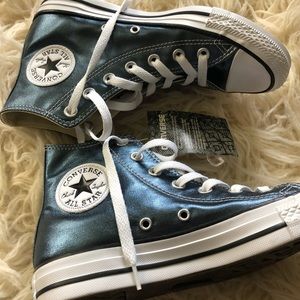New Metallic High Top Converse